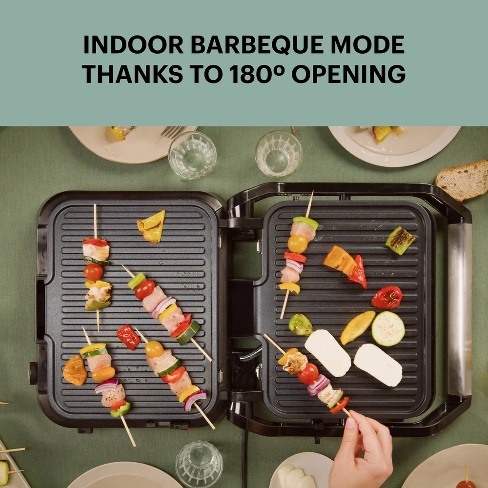 OBH Nordica - SuperGrill kontaktgrill 3-i-1 rustfrit hardened