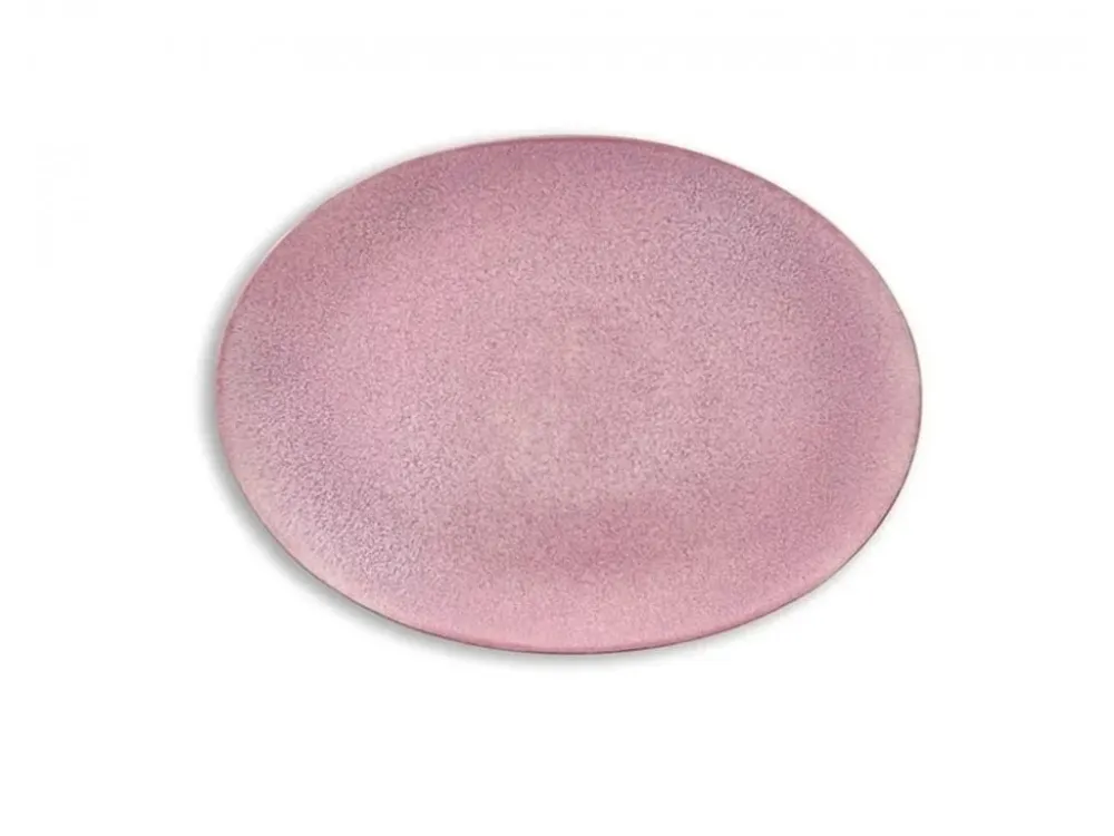 Bitz - Fad oval 45x34cm Grå/Light salmon