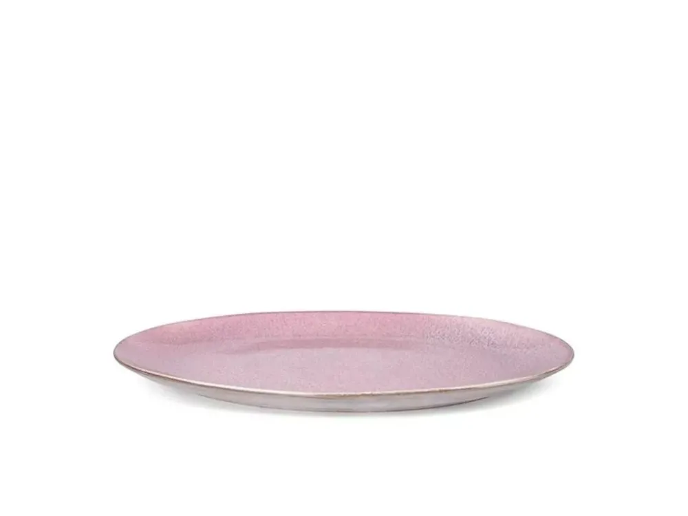 Bitz - Fad oval 45x34cm Grå/Light salmon