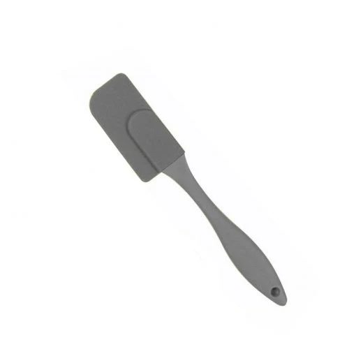 Conzept Kitchen silikone spatel 19x3,3 cm grå/sort