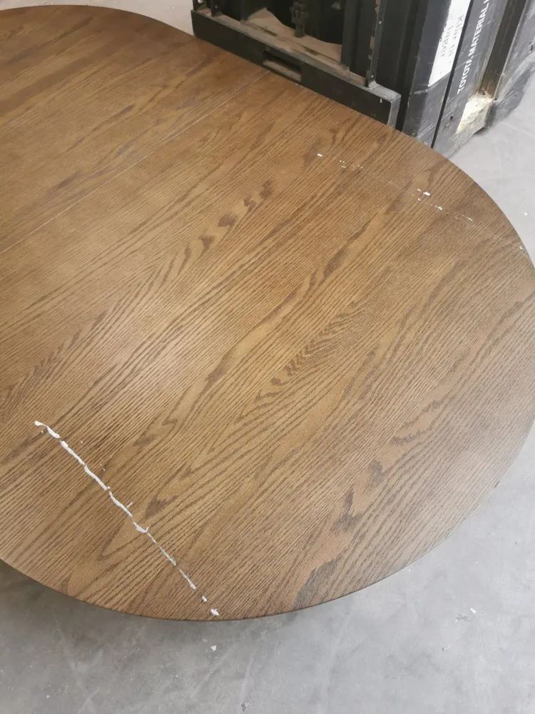 Lewis - Lamel ovalt Spisebord I Røget Egefiner med udtræk 200/250/300 CM - 2x tillægsplader medfølger. Uden emballage, rid...