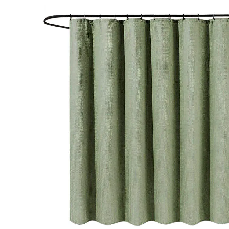 MOUD Home WAFFLE Badeforhæng 180×220 cm - army grøn