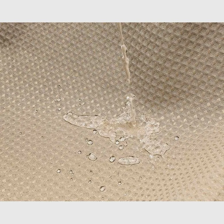 MOUD Home WAFFLE Badeforhæng 180×220 cm - khaki