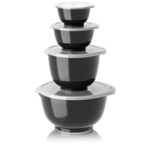 Rosti - Margrethe Røreskålesæt Durostima - 8 dele 0,25 + 0,5 + 1,5 + 3 liter Carbon-fiber black