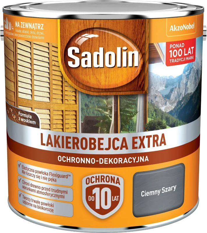 Sadolin Surplus lakbejdse i mørkegrå 2,5 l