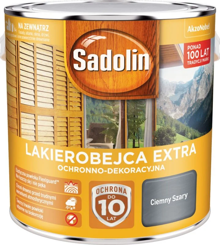 Sadolin Surplus lakbejdse i mørkegrå 2,5 l
