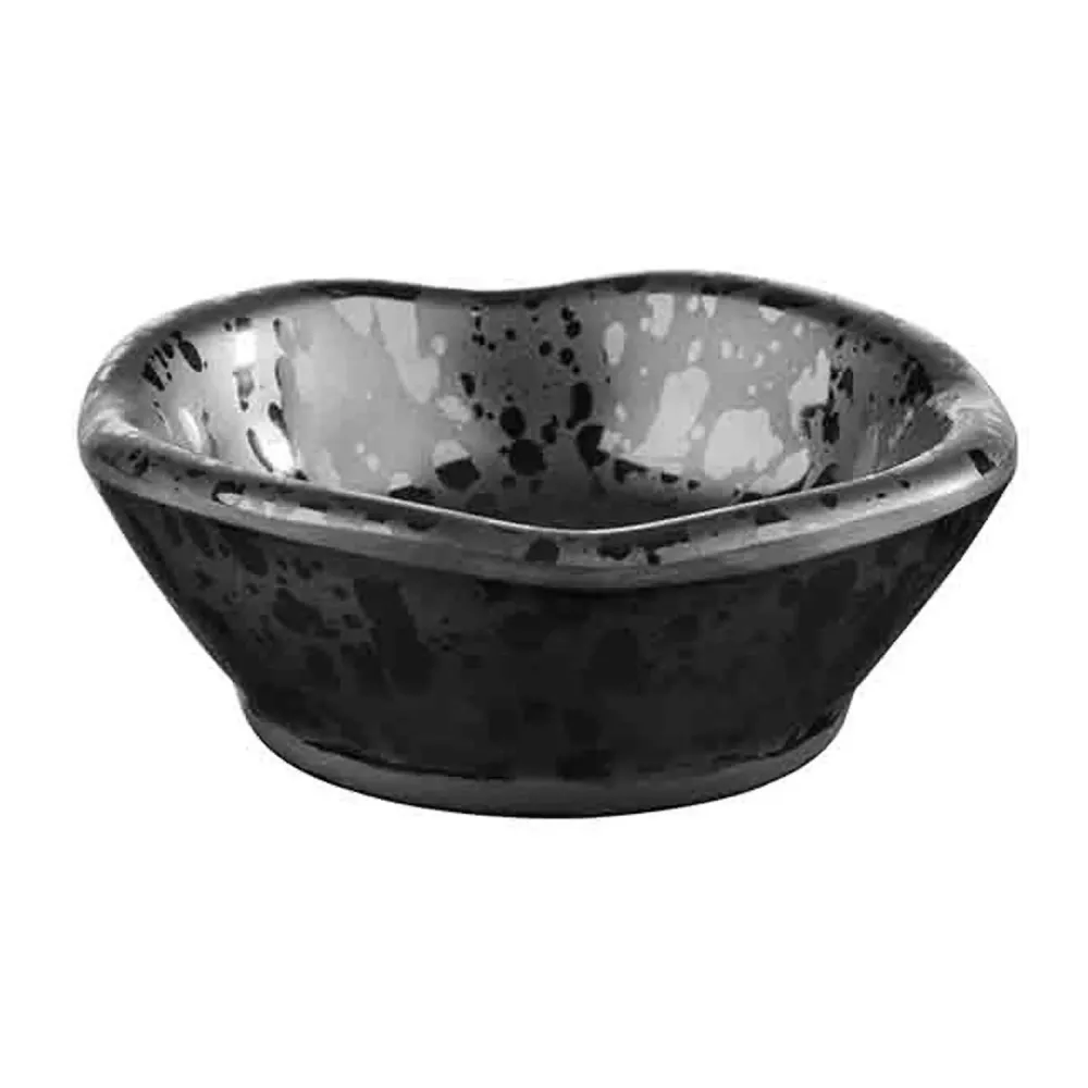 (6 stk.) Dypeskåle - GLAMOUR - Melamin - 50 ml - Ø 80mm - Ebony