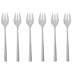 Gense Fuga Kagegaffel 15,5 cm 6 stk. Mat/Blankt rustfri