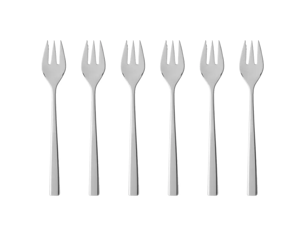 Gense Fuga Kagegaffel 15,5 cm 6 stk. Mat/Blankt rustfri