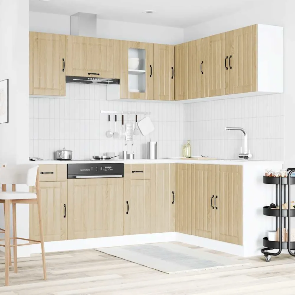 køkkenskabssæt Kalmar 11 dele formulated træ sonoma-eg