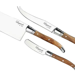 Laguiole Haws - Osteknive 3 Stk. - Oliventræ