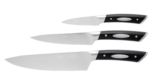 Scanpan Kokkekniv sæt 3 dele - Retro