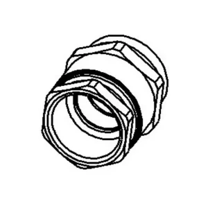 Kabelforskruning messing PG7; Ø5-7mm