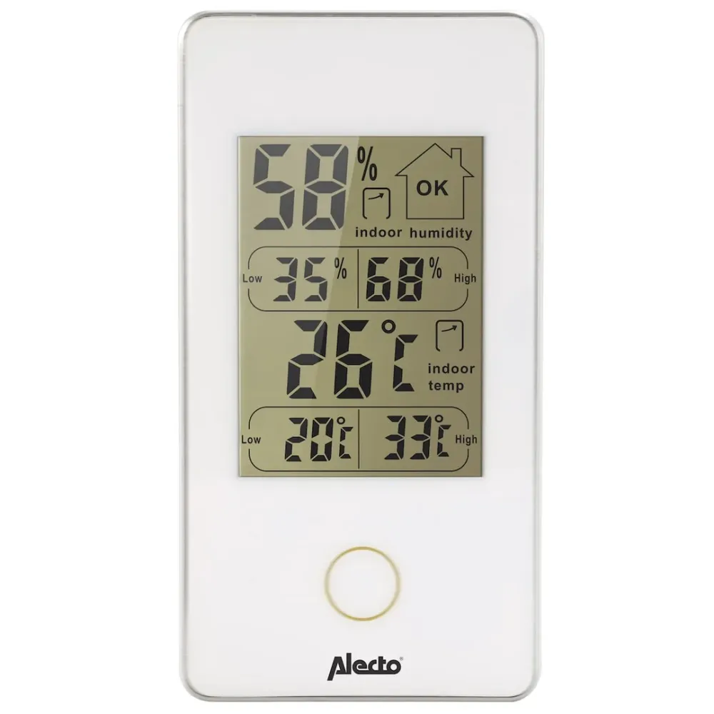 Oscillating Tower Alecto WS-75 Numerisk indendørs thermometer/hygrometer