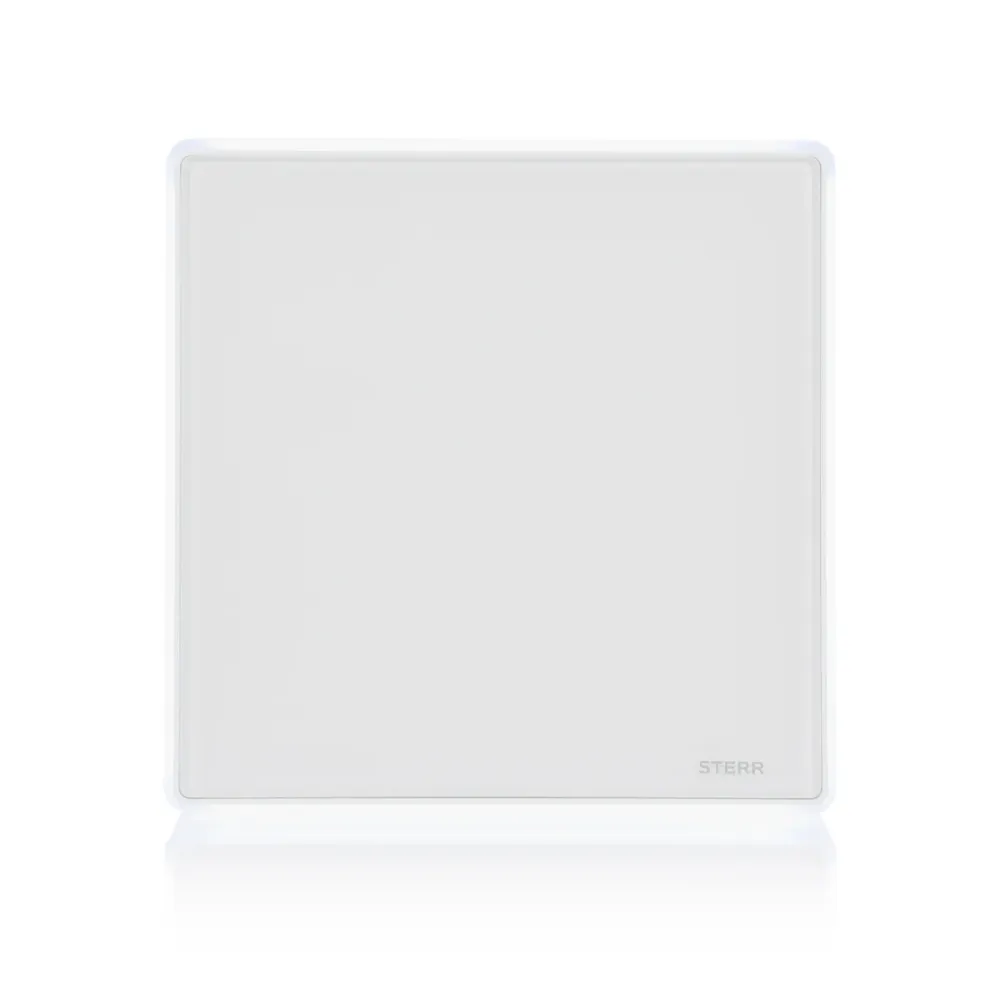 STERR BFS100LT - 100 mm Badeværelsesventilator, LED + Timer, 90 m³/h, Kridt