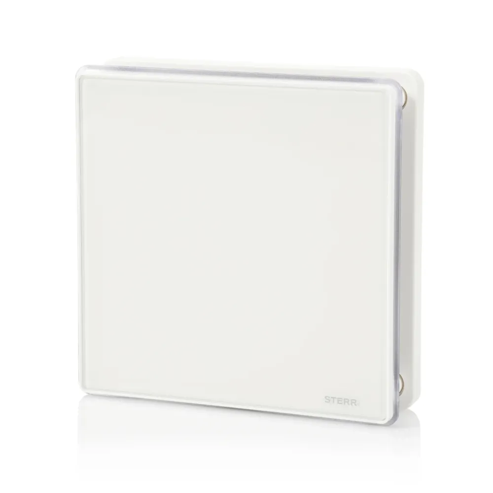 STERR BFS100LT - 100 mm Badeværelsesventilator, LED + Timer, 90 m³/h, Kridt