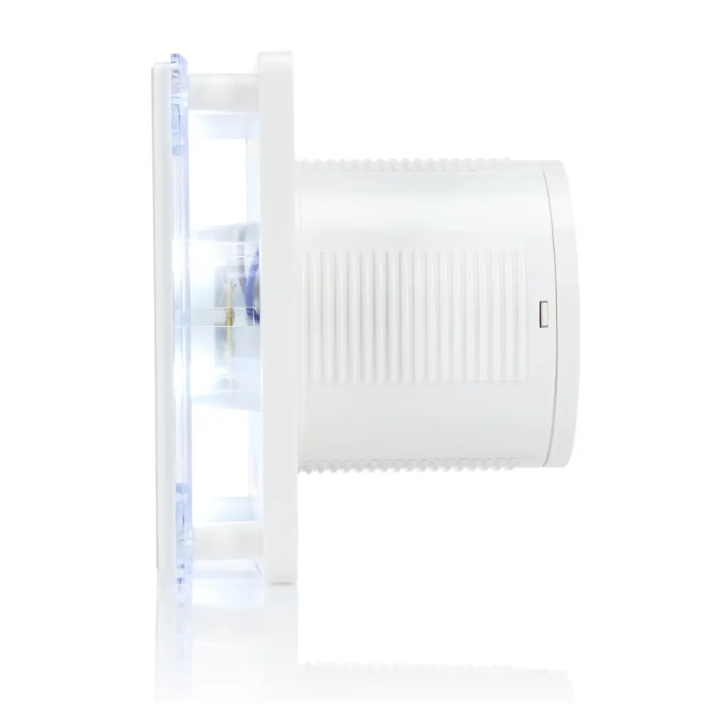 STERR BFS100LT - 100 mm Badeværelsesventilator, LED + Timer, 90 m³/h, Kridt