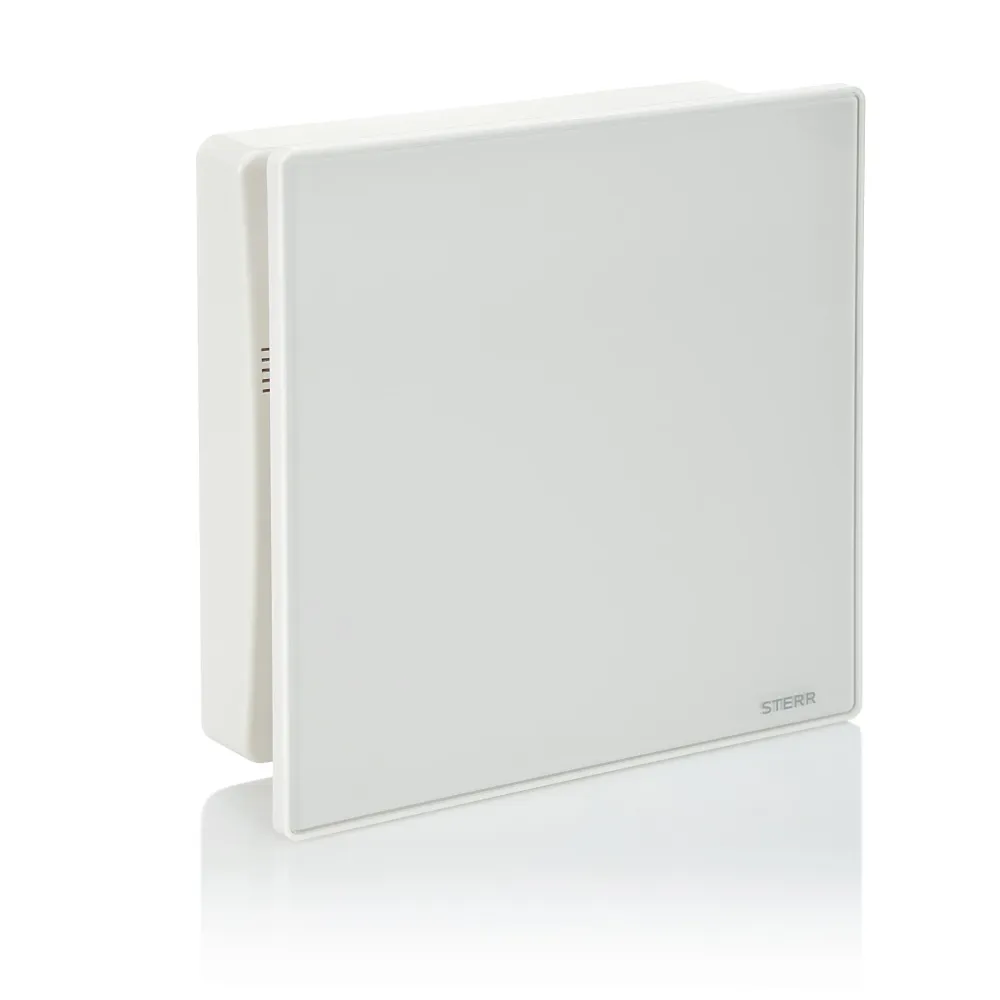 STERR BSL100T - 100 mm Kompakt Badeværelsesventilator, Timer, 95 m³/h, Alabast
