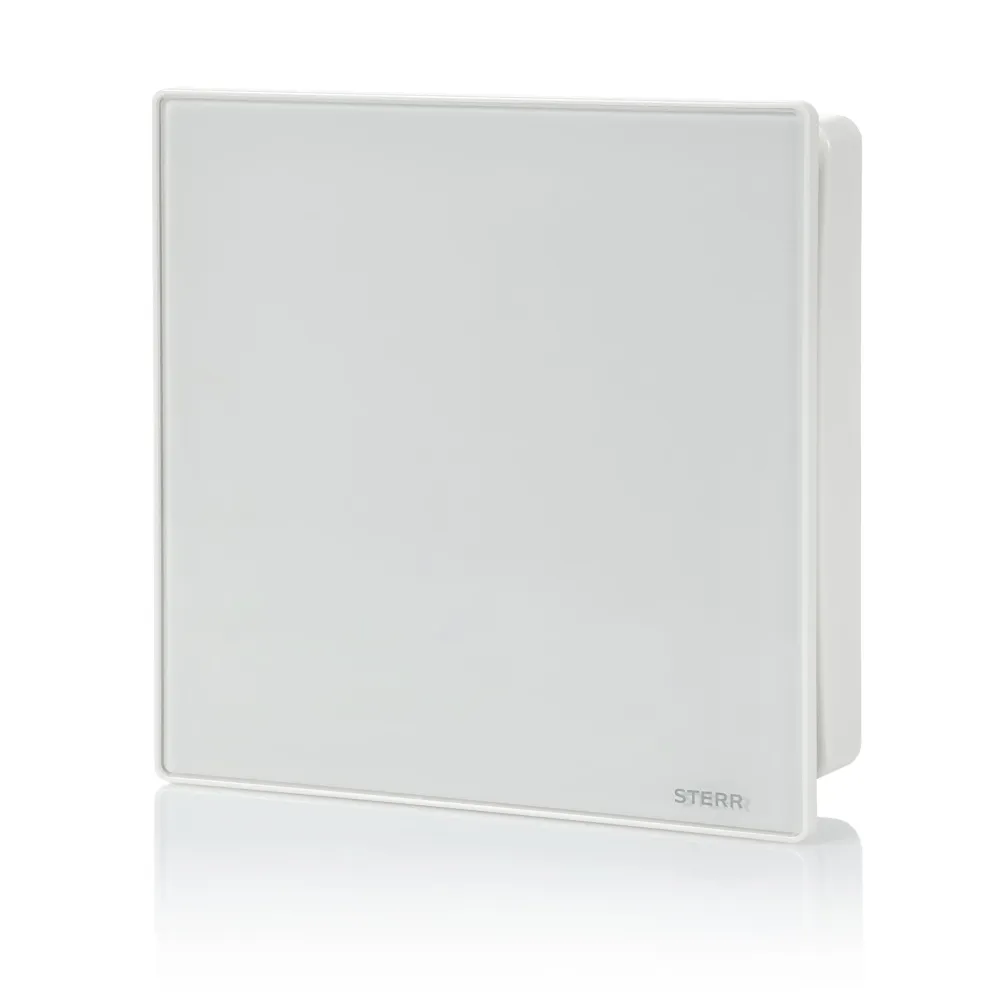 STERR BSL100T - 100 mm Kompakt Badeværelsesventilator, Timer, 95 m³/h, Alabast
