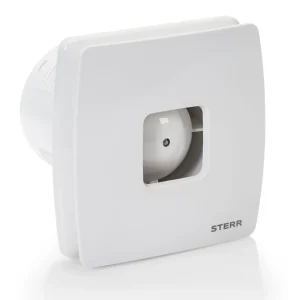 STERR LFS100-R - 100 mm Badeværelsesventilator, 95 m³/h, Snow