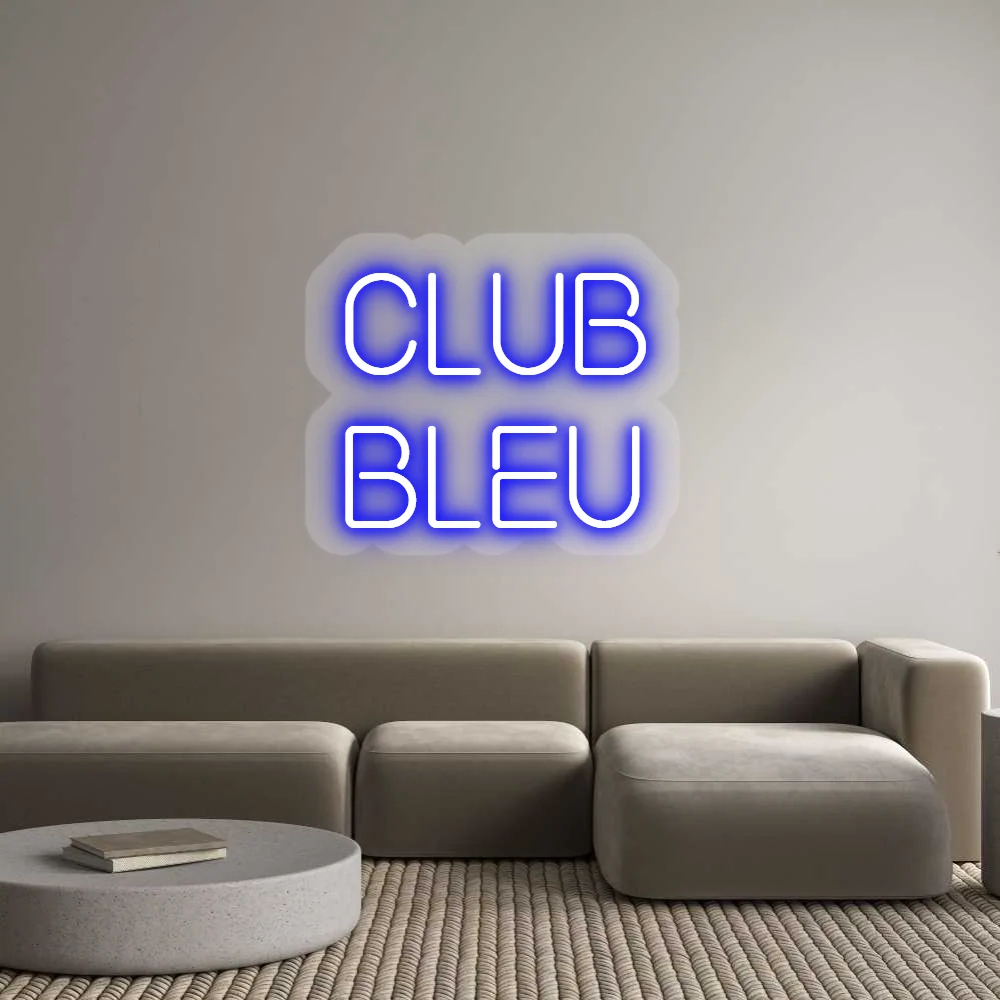 Custom Neon: CLUB BLEU