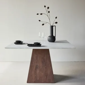Cael Spisebord 120 x 120 Grå/Brun