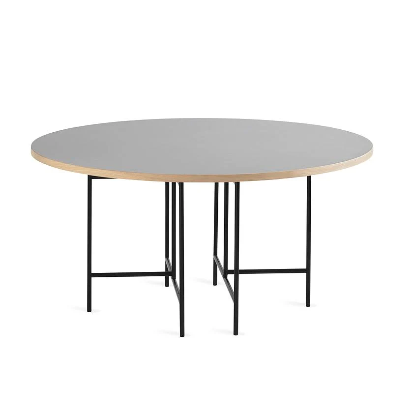 Egon Eiermann - Spisebord - Ø150 cm - Hvidt Stel Blaa