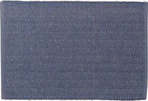 LYNGBY DÆKKESERVIET HERRINGBONE 43X30 CM BLÅ