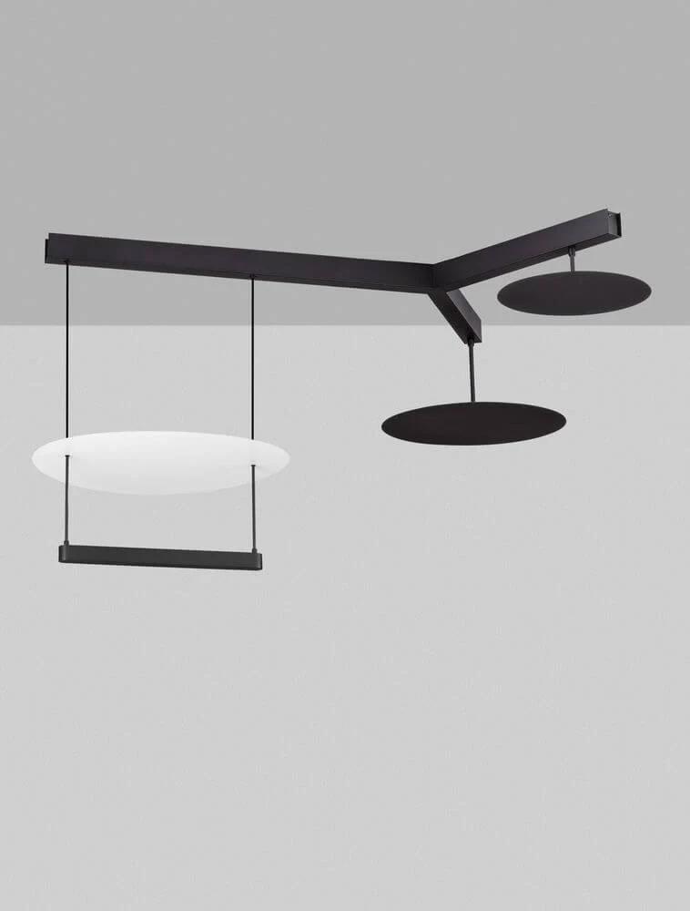 Diona LED-loftslampe 3-lys 3000K sort, hvid
