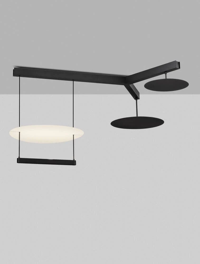 Diona LED-loftslampe 3-lys 3000K sort, hvid