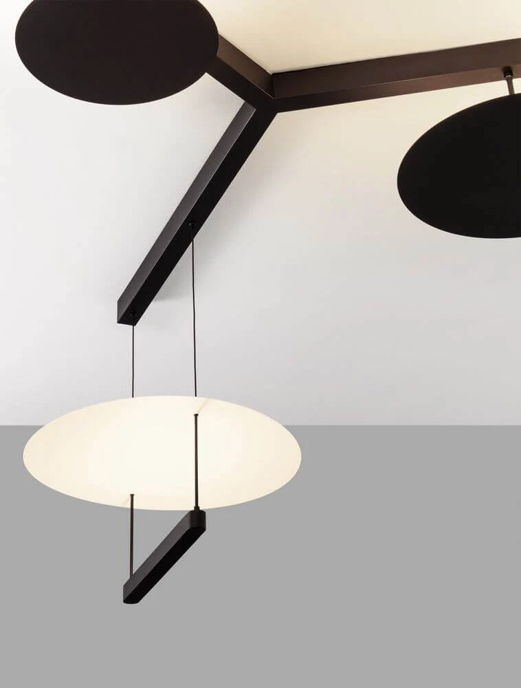 Diona LED-loftslampe 3-lys 3000K sort, hvid