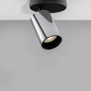 Inus loftslys bevæger Ø 5,7 cm sort, krom