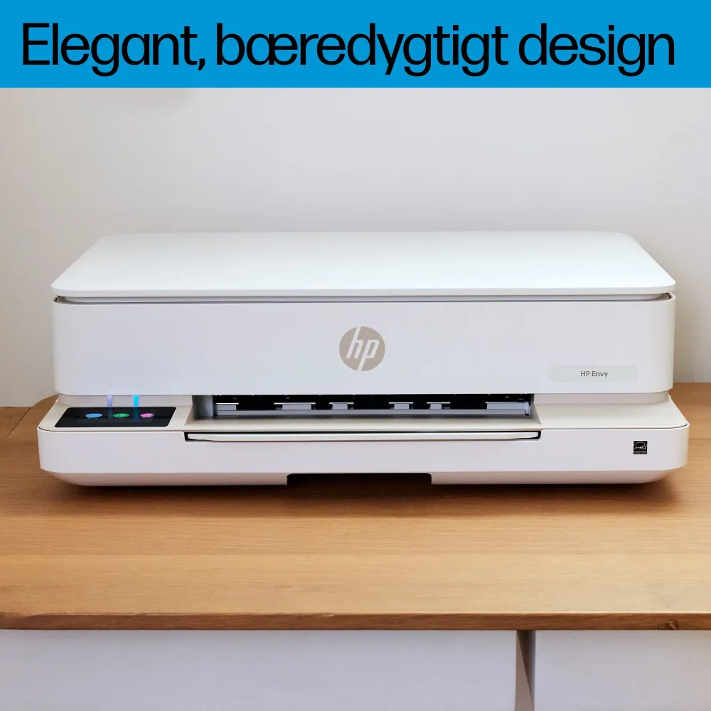 HP ENVY 6120e Trådløst All--One Farve Printer, Instantaneous Ink; Fotoudskrivning