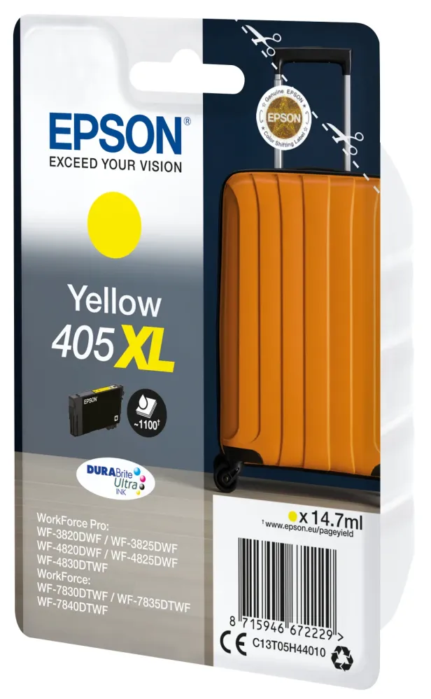 Epson 405XL DURABrite Ultra Ink blækpatron 1 stk Original Højt (XL) udbytte Lemon