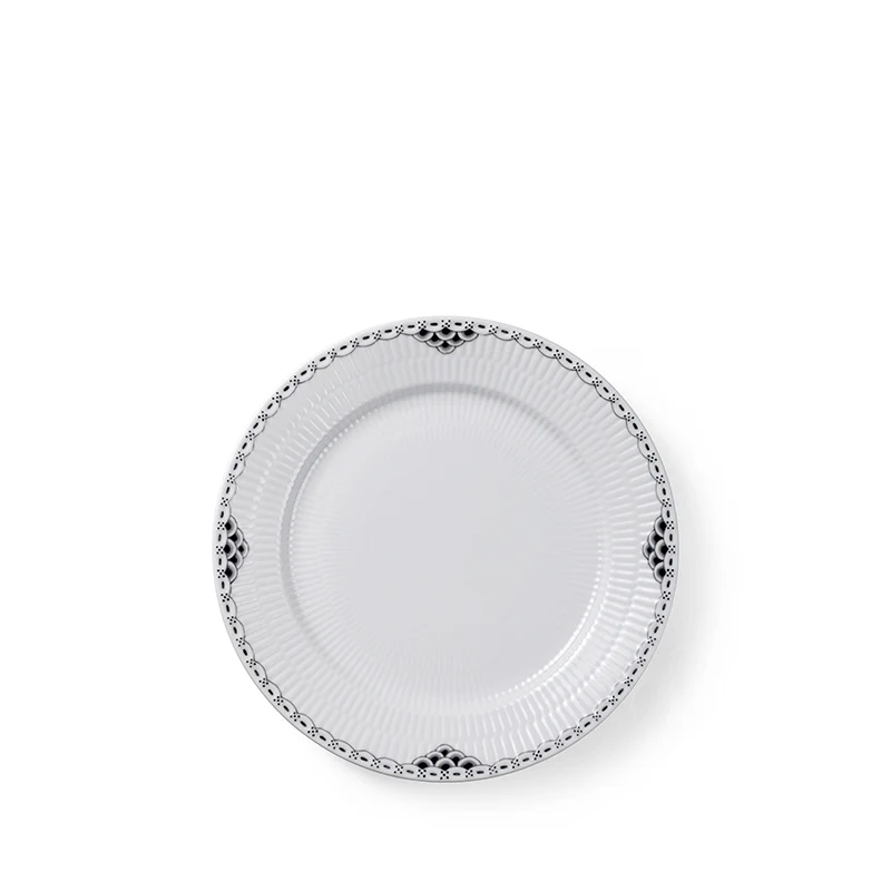 Royal Copenhagen Midnight Riflet Blonde tallerken 19 cm