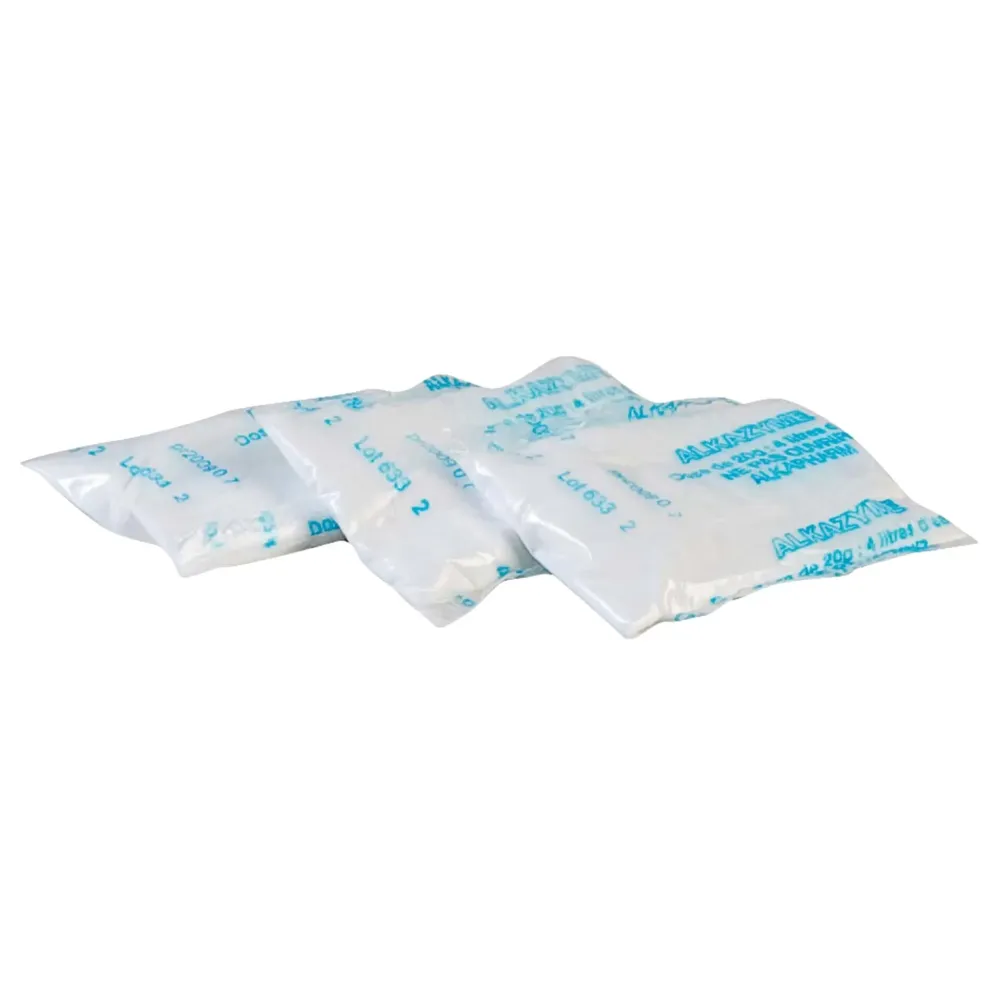 Alkazyme - Alkaline enzymatisk desinfektionsmiddel - Spand - 100 x 5 g - Alkapharm