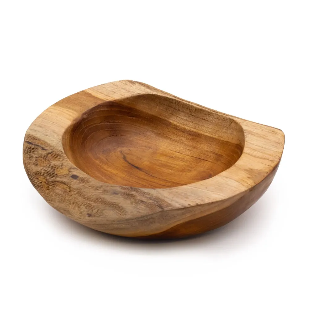 Teaktræsskål Stor 25 x 7 cm