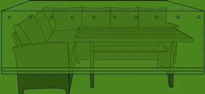 OVERTRÆK T/ESTHER DINING LOUNGESÆT 240X190X76CM