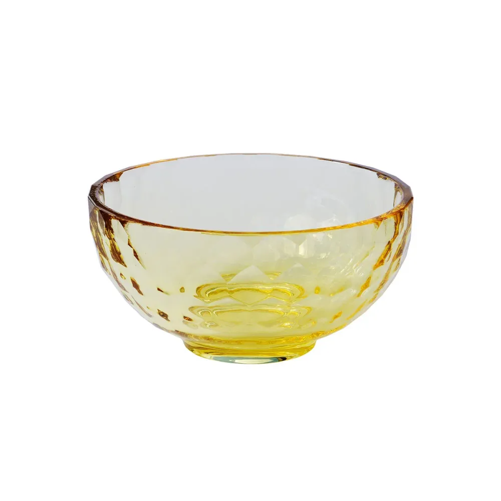 MOUD Home STORM krystal skål Ø12 cm - amber