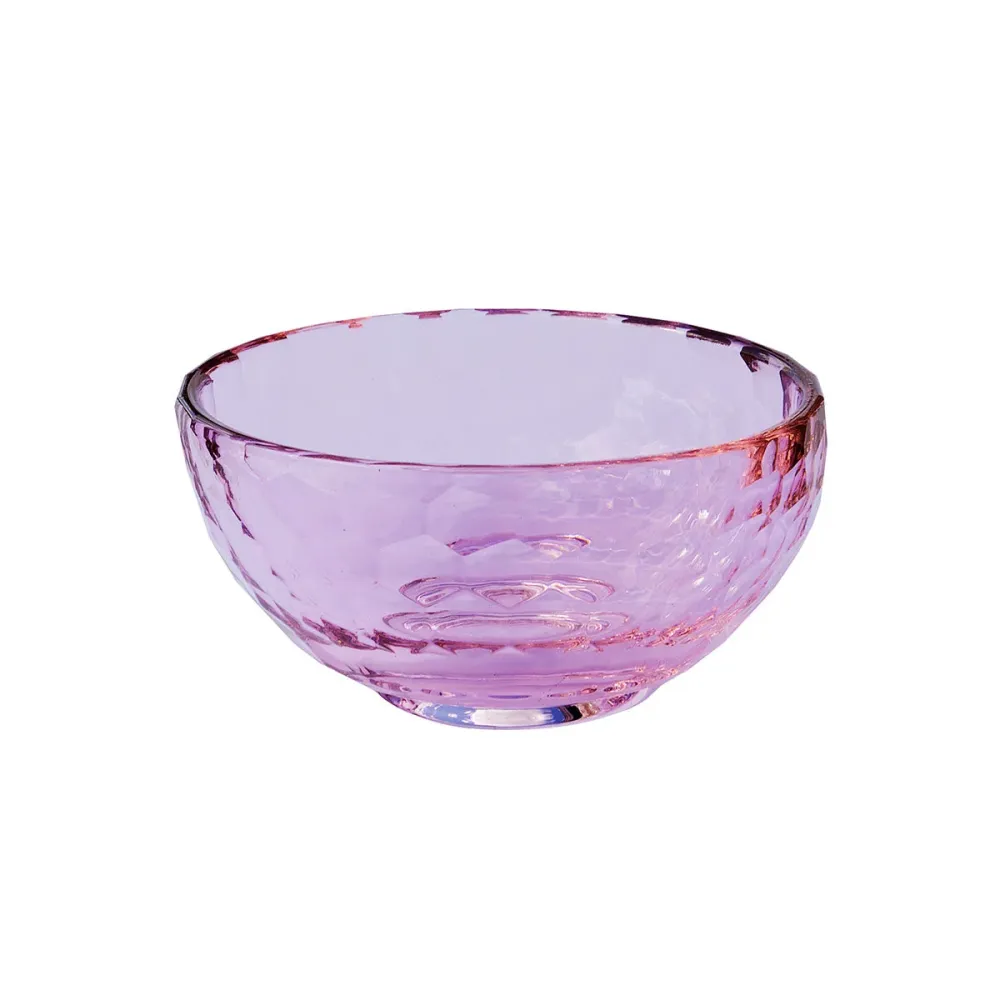 MOUD Home STORM krystal skål Ø12 cm - fuchsia
