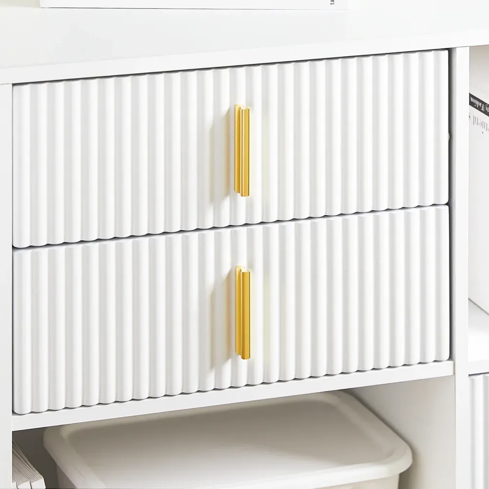 Stilfuldt hvidt opbevaringsskab – 80x40x75 cm – impeccably til kontor og stue