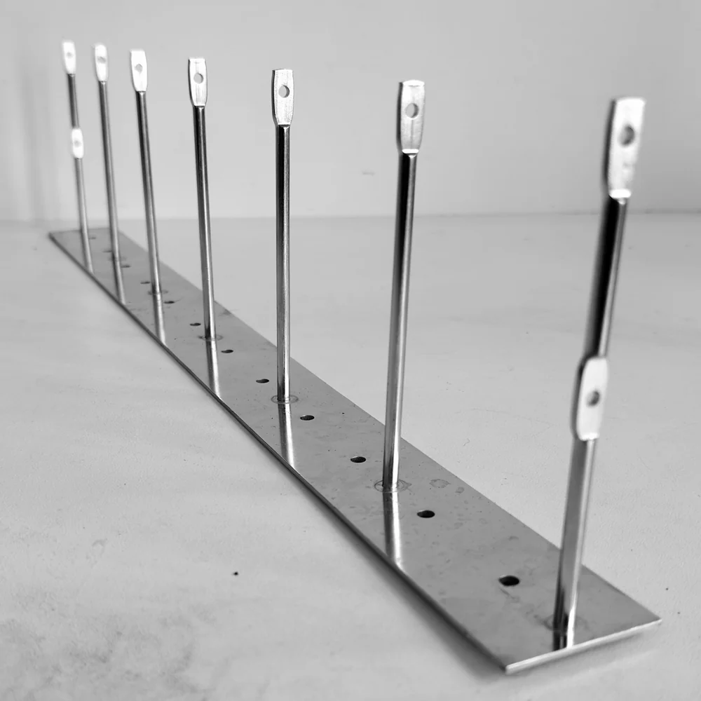 Syrefast Wireholder 465 mm hjørne skinne m. 7 poster