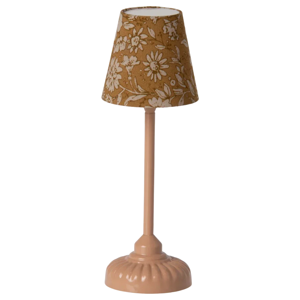 Maileg Old-style gulvlampe, Mus - Mørk pudder