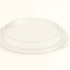 Plastlåg Rund Ø185mm Klar PET til 1300ml Salatskål (50 stk)
