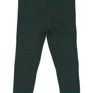 Petit Piao Leggings Modal stripes - Dark Sea/Coffe Bean 56