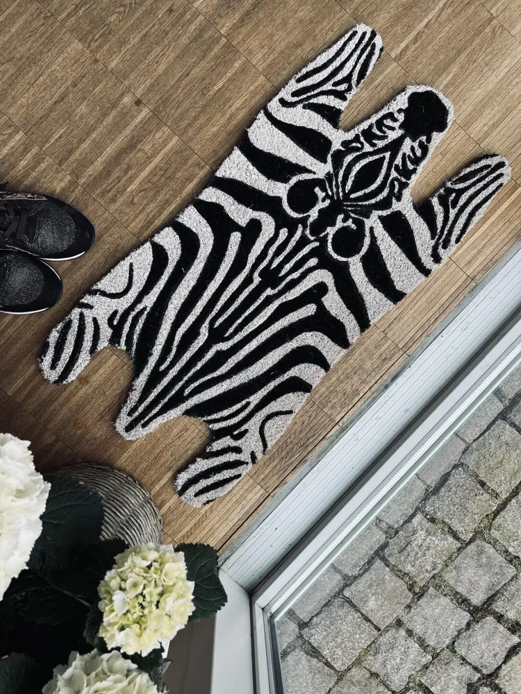 DØRMÅTTE 40x75 ZEBRA Kokos