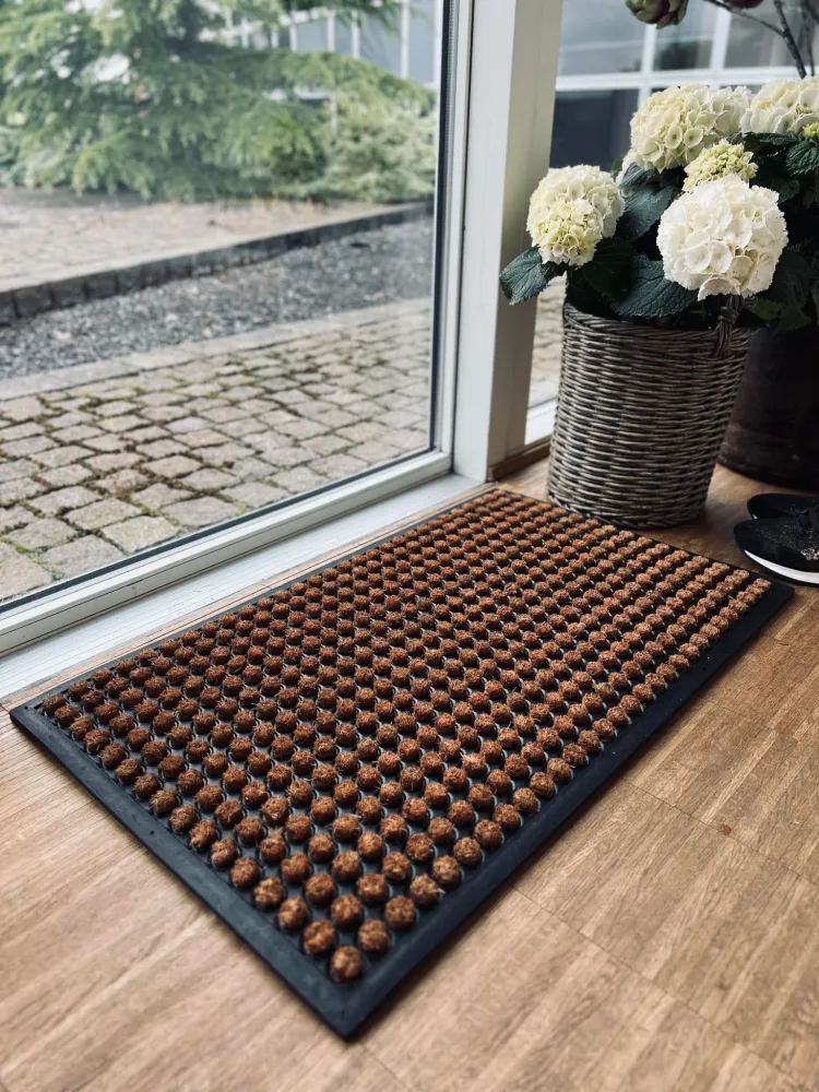 Dørmåtte DOTS Natur - 45x75cm
