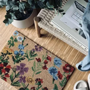 Dørmåtte Flower