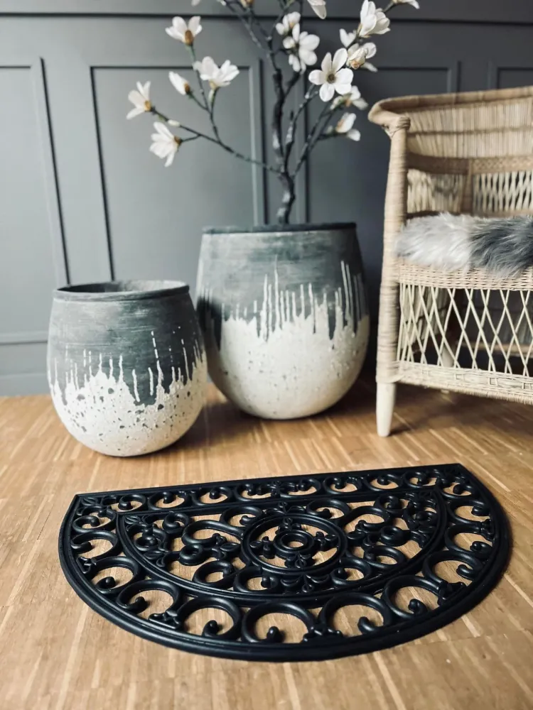 Dørmåtte - Halvmåne ornament
