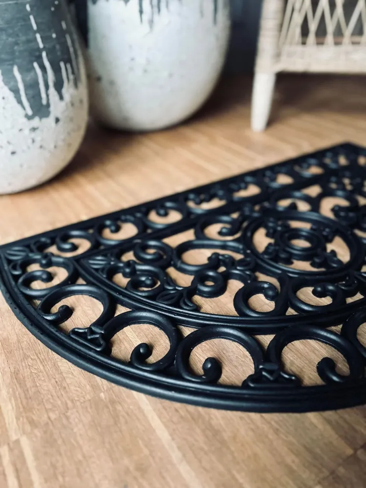 Dørmåtte - Halvmåne ornament